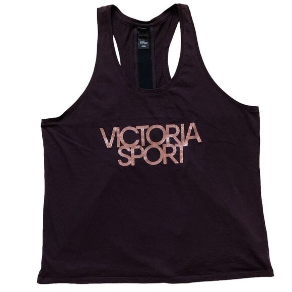 Victoria's Secret Tops - EUC Maroon Victoria’s Secret Sport Tie-Back Tank Size Large